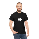 "Look Right" Anti-Social Social Society (X Style White Text) (Unisex)