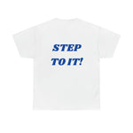 "Action..." Unisex Heavy Cotton Tee (Blue)