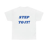 "Action..." Unisex Heavy Cotton Tee (Blue)