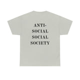 "Look Right" Anti-Social Social Society (Original Black Text) (Unisex)