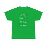 "Look Left" Anti-Social Social Society (Original White Text) (Unisex)