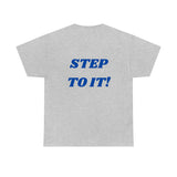 "Action..." Unisex Heavy Cotton Tee (Blue)