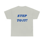"Action..." Unisex Heavy Cotton Tee (Blue)