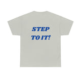 "Action..." Unisex Heavy Cotton Tee (Blue)