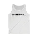 "Crushing it" Men's Soft style Tank Top (Black)