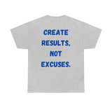 "Real Men" Unisex Heavy Cotton Tee (Blue) (Unisex)