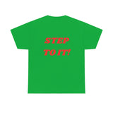 "Action..." Unisex Heavy Cotton Tee (Red)