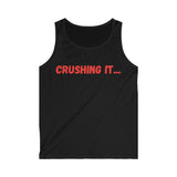 "Crushing it" Men's Soft style Tank Top (Red)