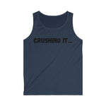 "Crushing it" Men's Soft style Tank Top (Black)