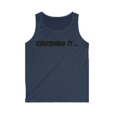 "Crushing it" Men's Soft style Tank Top (Black)