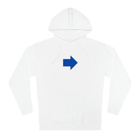 "Look Right" Anti-Social Social Society (X Style Blue Text) (Unisex)