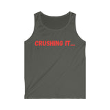 "Crushing it" Men's Soft style Tank Top (Red)