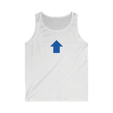 "Challenge Me" Men's Soft style Tank Top (Blue)