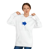 "Look Right" Anti-Social Social Society (X Style Blue Text) (Unisex)
