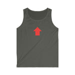"Challenge Me" Men's Soft style Tank Top (Red)