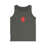 "Challenge Me" Men's Soft style Tank Top (Red)
