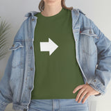 "Look Right" Anti-Social Social Society (X Style White Text) (Unisex)