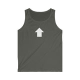 "Challenge Me" Men's Soft style Tank Top (White)