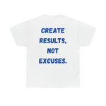 "Real Men" Unisex Heavy Cotton Tee (Blue) (Unisex)