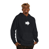 "Look Right" Anti-Social Social Society (X Style White Text) (Unisex)