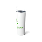 "Live Free" Natural Phoenix Support Logo Steel Tumbler 20oz