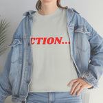 "Action..." Unisex Heavy Cotton Tee (Red)