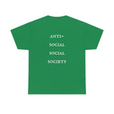 "Look Right" Anti-Social Social Society (Original White Text) (Unisex)