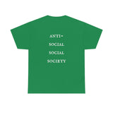 "Look Left" Anti-Social Social Society (Original White Text) (Unisex)