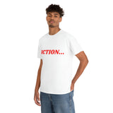 "Action..." Unisex Heavy Cotton Tee (Red)