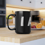 "I Am..." Black Mug, 15oz (White)