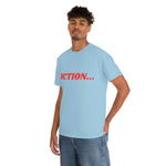 "Action..." Unisex Heavy Cotton Tee (Red)