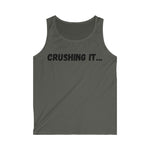 "Crushing it" Men's Soft style Tank Top (Black)