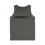 "Crushing it" Men's Soft style Tank Top (Black)