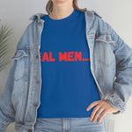 "Real Men" Unisex Heavy Cotton Tee (Red)(Unisex)