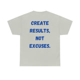 "Real Men" Unisex Heavy Cotton Tee (Blue) (Unisex)