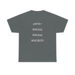 "Look Right" Anti-Social Social Society (Original White Text) (Unisex)