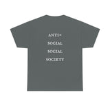 "Look Left" Anti-Social Social Society (Original White Text) (Unisex)