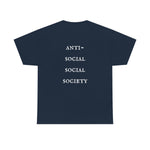 "Look Left" Anti-Social Social Society (Original White Text) (Unisex)