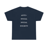 "Look Right" Anti-Social Social Society (Original White Text) (Unisex)