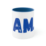 "I AM..." Blue Accent Coffee Mug, 11oz