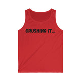 "Crushing it" Men's Soft style Tank Top (Black)