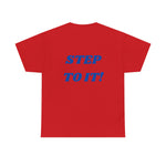 "Action..." Unisex Heavy Cotton Tee (Blue)