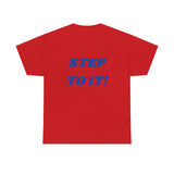 "Action..." Unisex Heavy Cotton Tee (Blue)