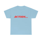 "Action..." Unisex Heavy Cotton Tee (Red)