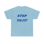 "Action..." Unisex Heavy Cotton Tee (Blue)