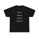 "Look Right" Anti-Social Social Society (Original White Text) (Unisex)