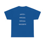 "Look Right" Anti-Social Social Society (Original White Text) (Unisex)