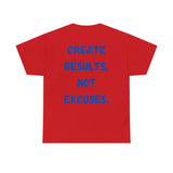 "Real Men" Unisex Heavy Cotton Tee (Blue) (Unisex)