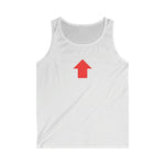 "Challenge Me" Men's Soft style Tank Top (Red)
