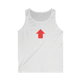 "Challenge Me" Men's Soft style Tank Top (Red)